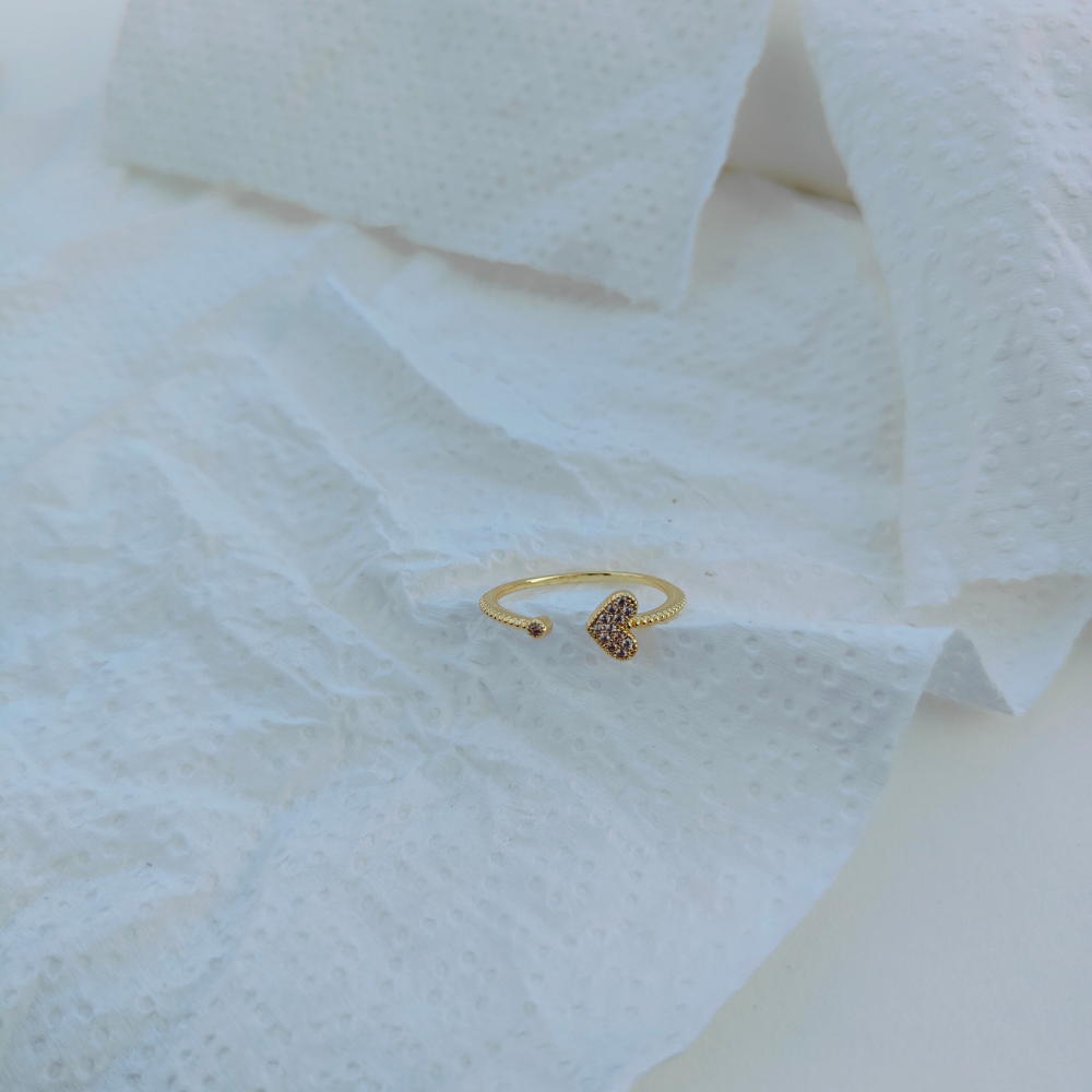 HEARTLINE ADJUSTABLE RING