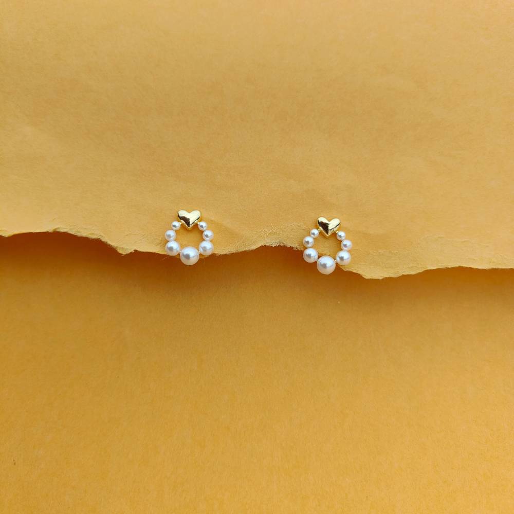 SWEETHEART PEARL EARRINGS