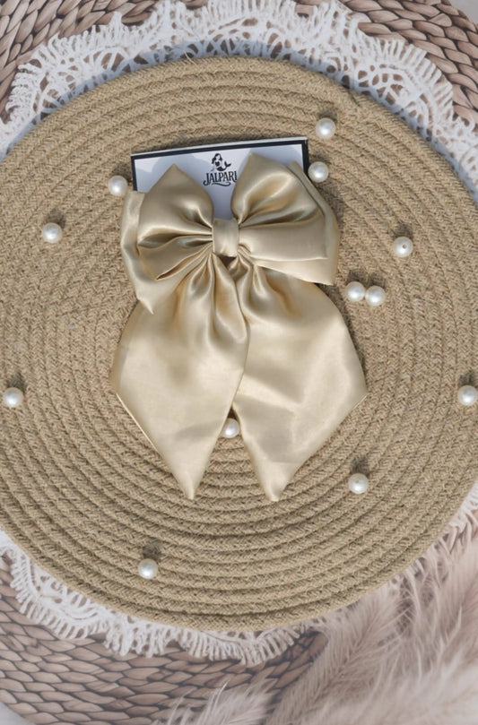 BIGGIE BOWS GOLDEN SATIN FABRIC