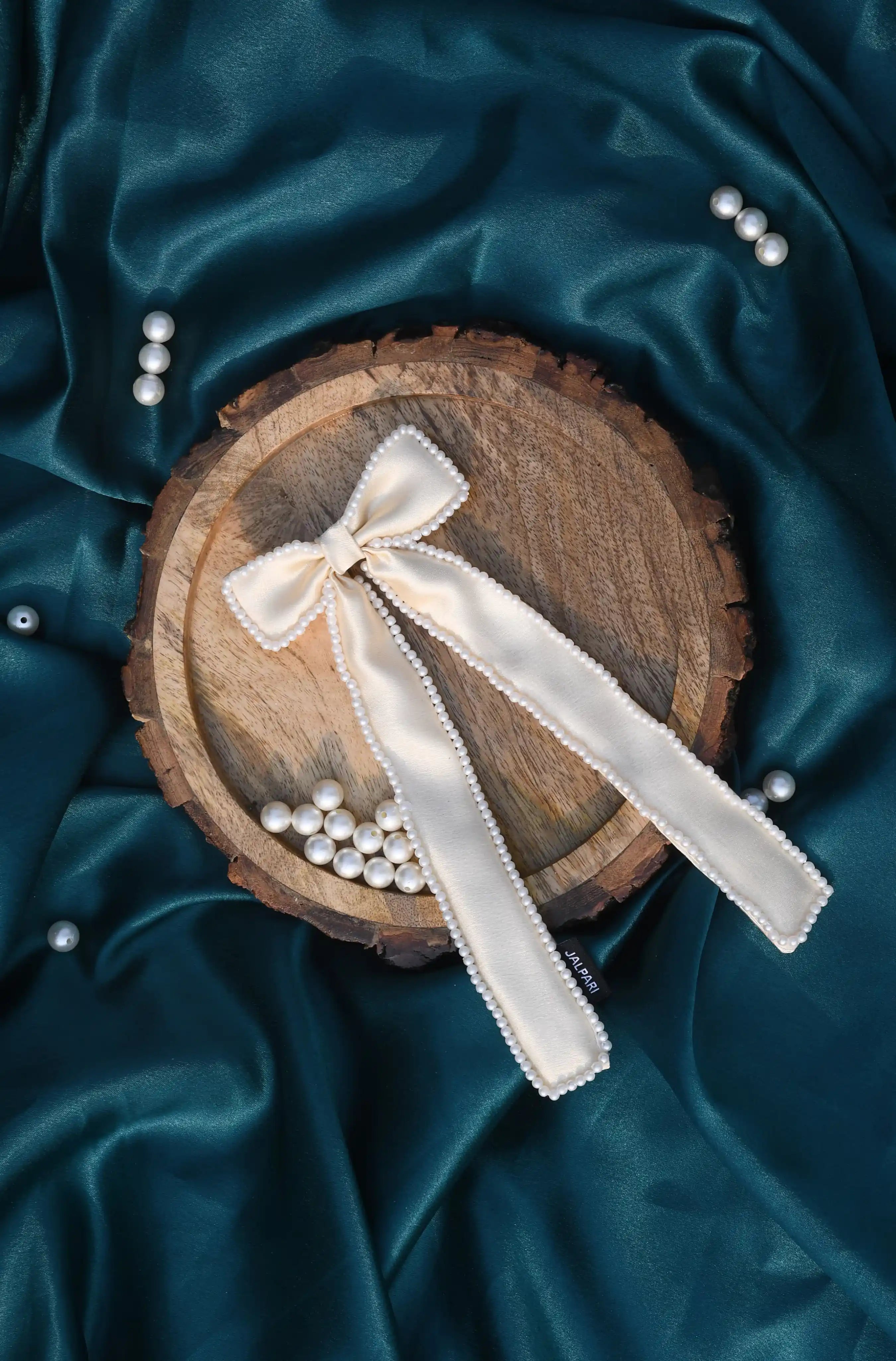 BOW WITH LONG TAIL | SATIN FABRIC