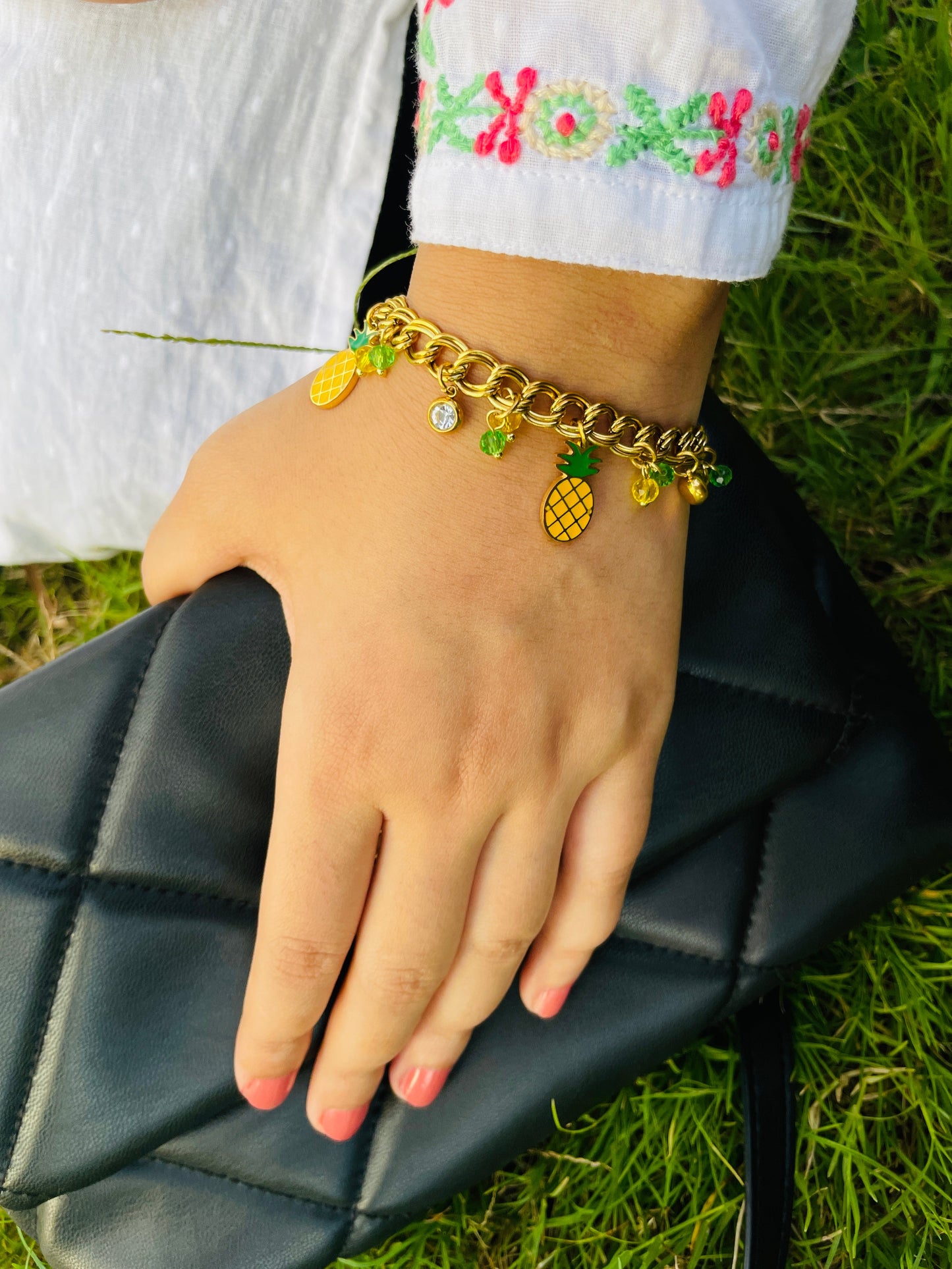 PINEAPPLE CHARM BRACELET