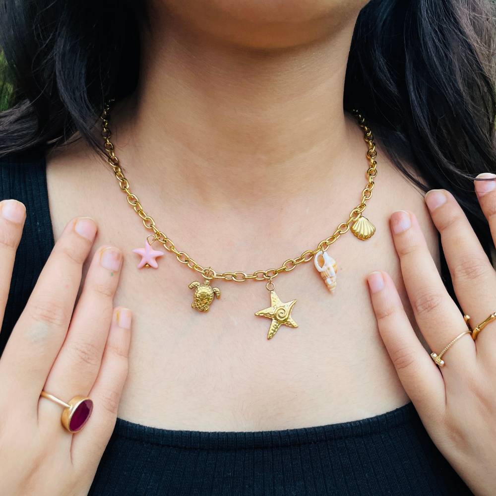 OCEAN CHARM NECKLACE