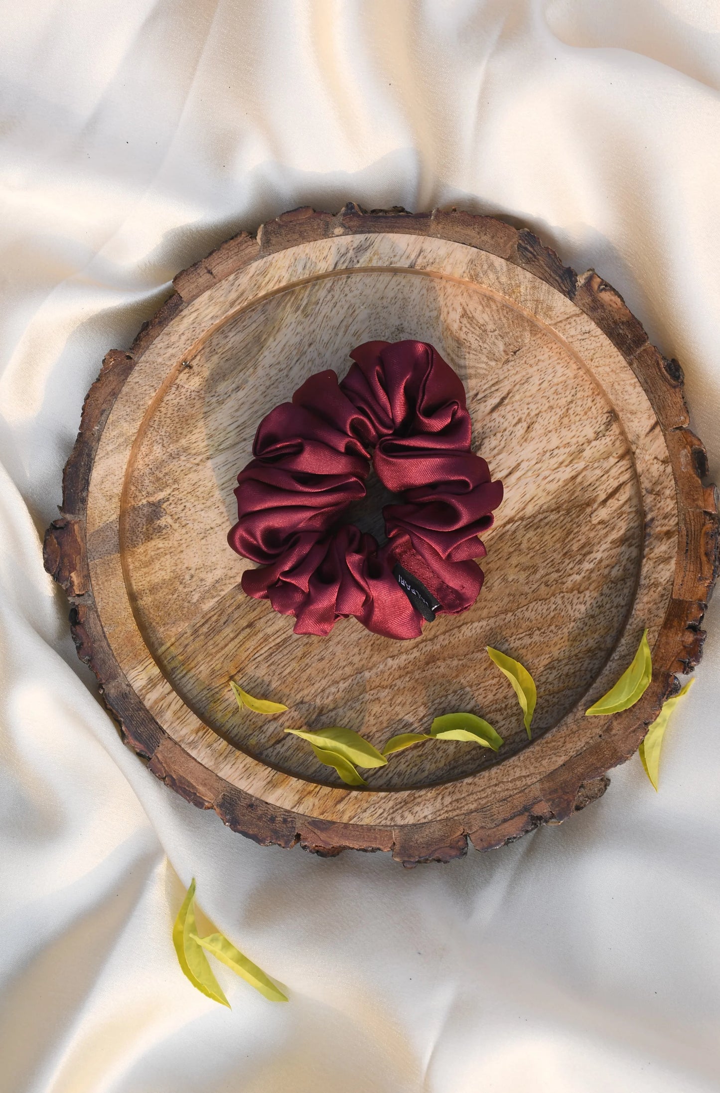 SCRUNCHIE | MAROON COLOUR | SATIN FABRIC