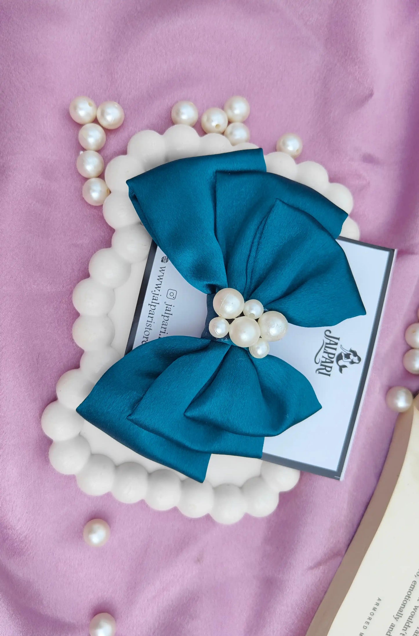 TRIPLE LAYER BOW | SATIN FABRIC