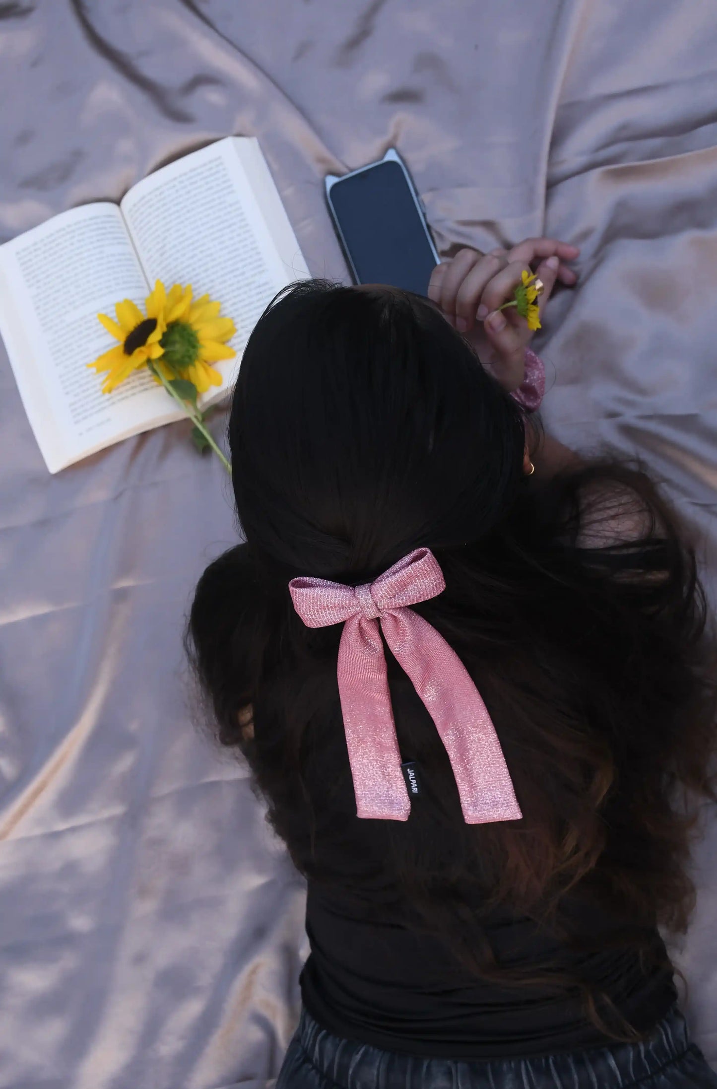 BOW WITH LONG TAIL | COTTON BLEND