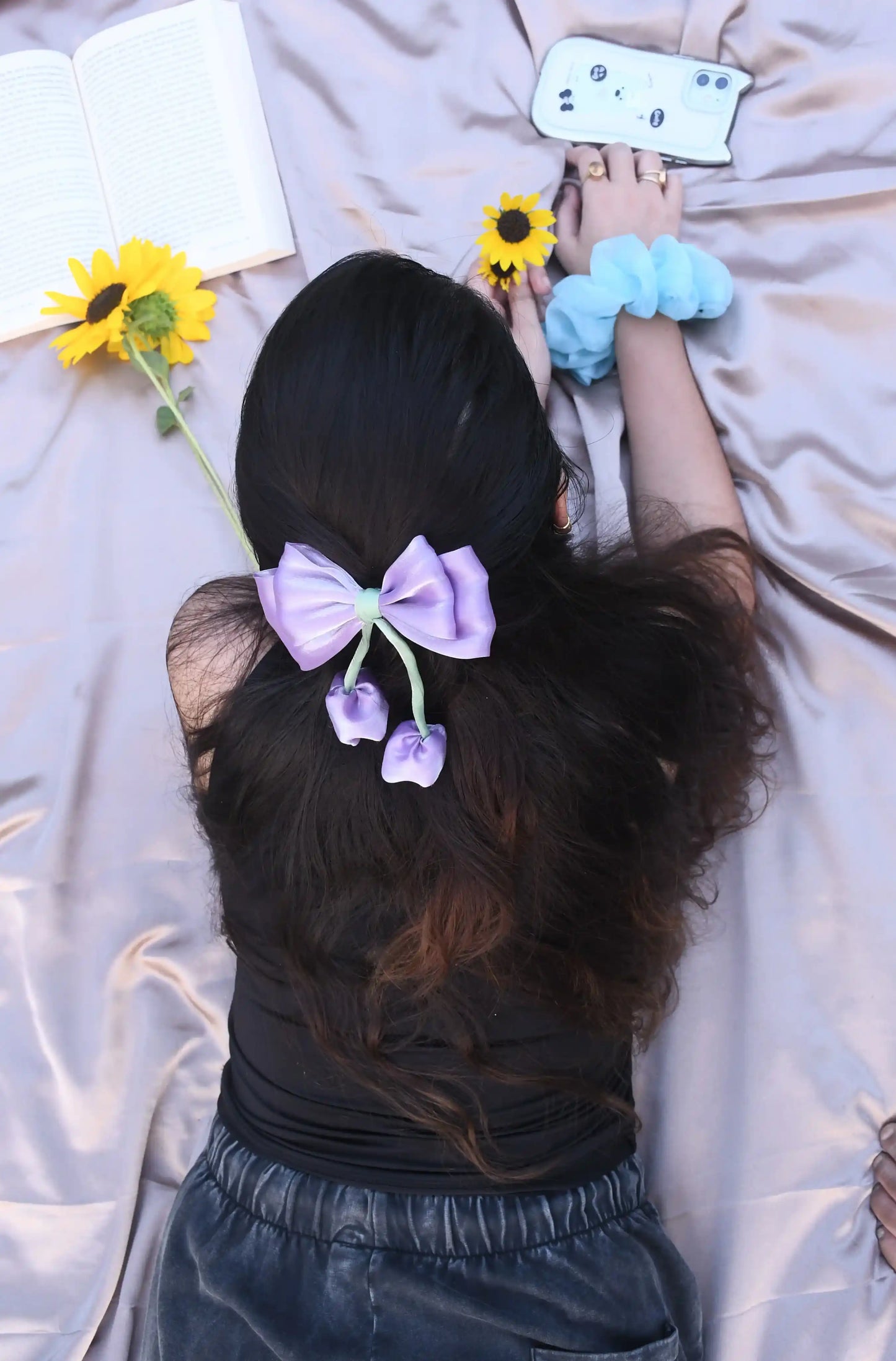 TULIP BOWS | JIMMY CHOO FABRIC