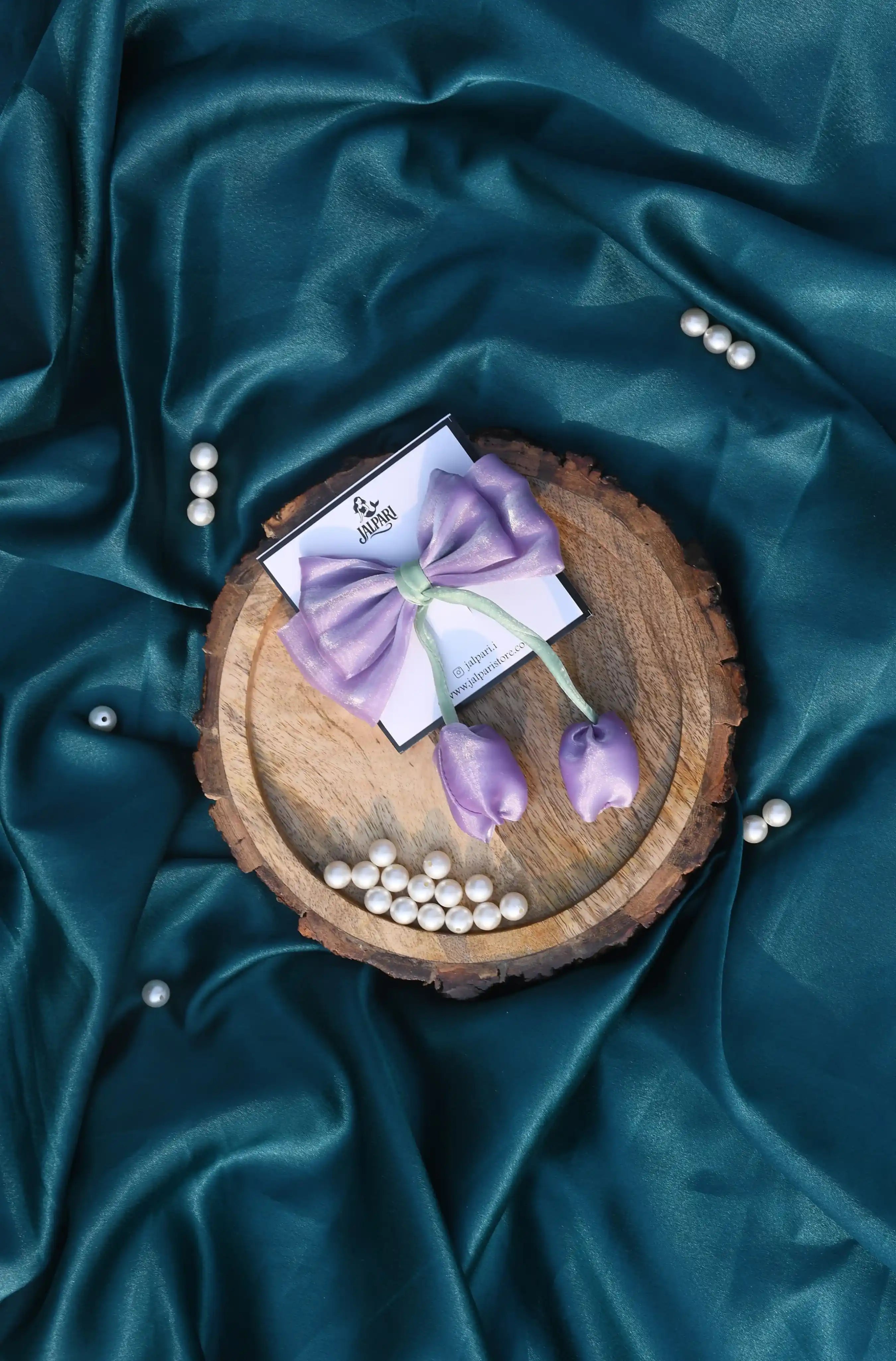 TULIP BOWS | JIMMY CHOO FABRIC