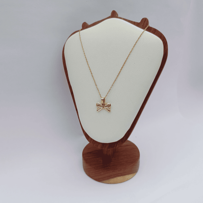 BOW CHARM NECKLACE
