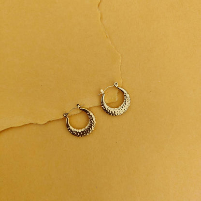 GOLDEN CRATER HOOPS
