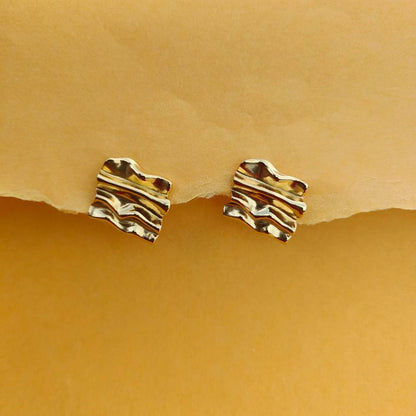 CRINKLED STATEMENT EARRINGS