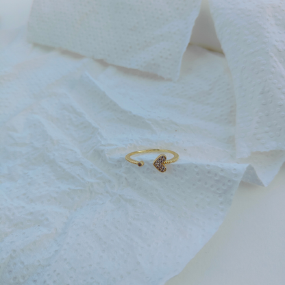 HEARTLINE ADJUSTABLE RING