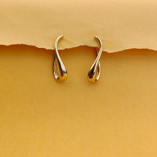 MOLTEN GOLD DROP STUDS