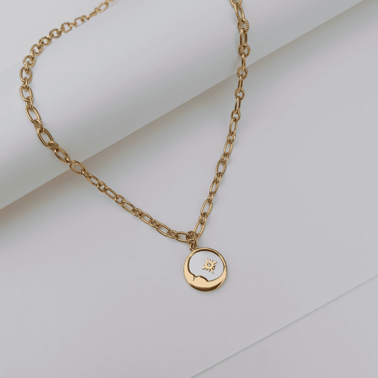MOON & STAR NECKLACE