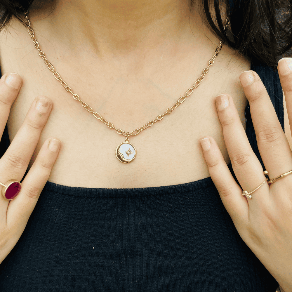 MOON & STAR NECKLACE