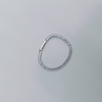 SILVER GLAZE TENNIS BRACELET