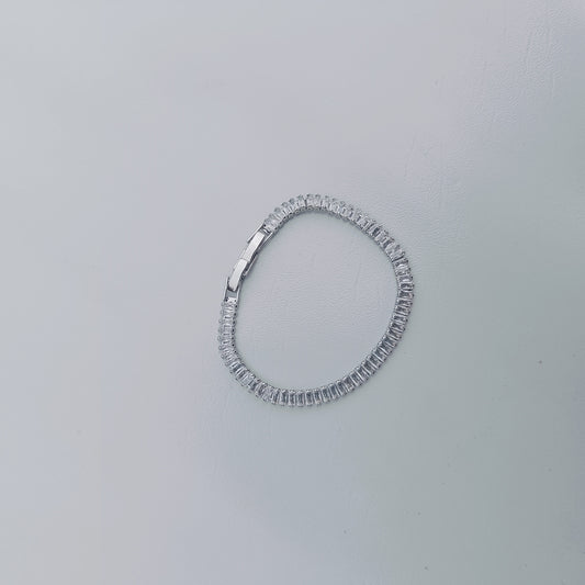 SILVER GLAZE TENNIS BRACELET