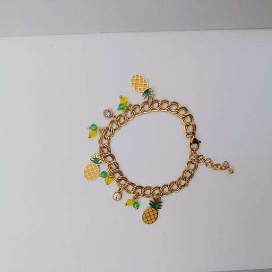 PINEAPPLE CHARM BRACELET