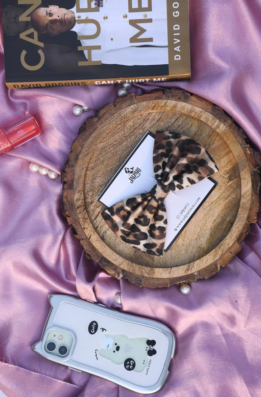JALPARI'S SPECIAL BOW |  CHEETAH PRINT |  COTTON FABRIC