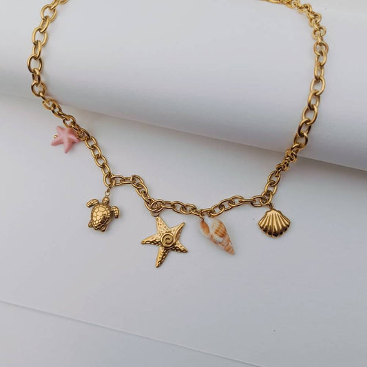 OCEAN CHARM NECKLACE