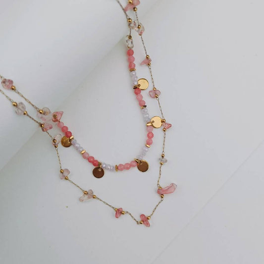 BLUSH BLOOM NECKLACE