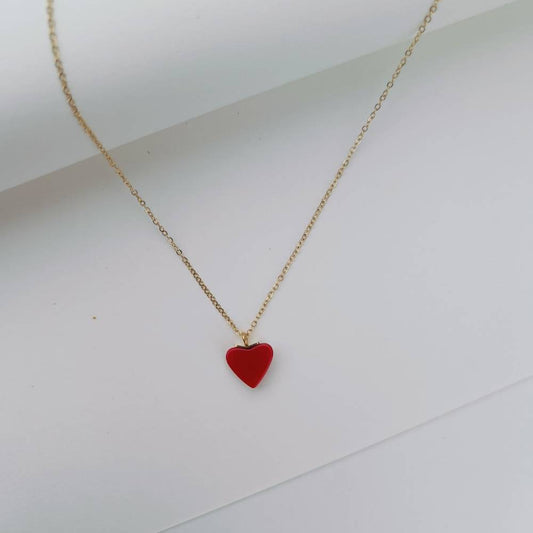 SCARLET HEART NECKLACE