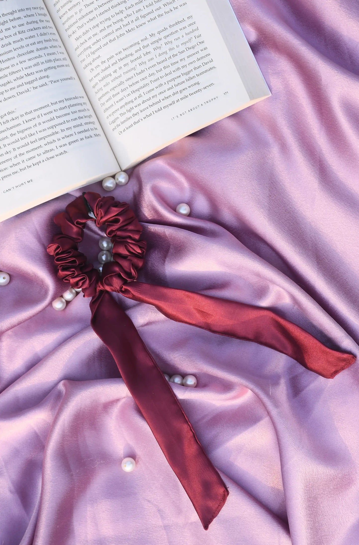SCARF SCRUNCHIE |  SATIN FABRIC
