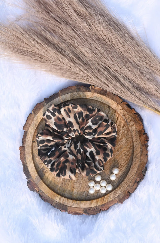 SCRUNCHIE | CHEETAH PRINT   | COTTON FABRIC