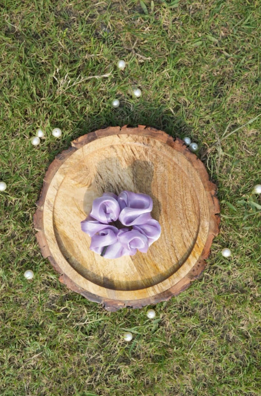 SCRUNCHIE |  LAVENDER COLOUR  | JIMMY CHOO FABRIC
