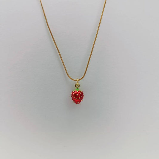 STRAWBERRY CHARM NECKLACE