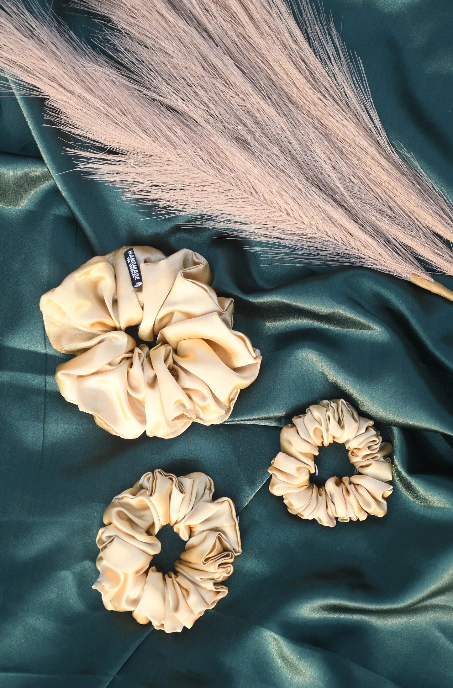 SCRUNCHIE |  GOLDEN  COLOUR  | SATIN FABRIC