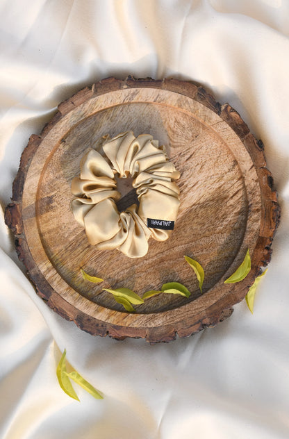 SCRUNCHIE |  GOLDEN  COLOUR  | SATIN FABRIC