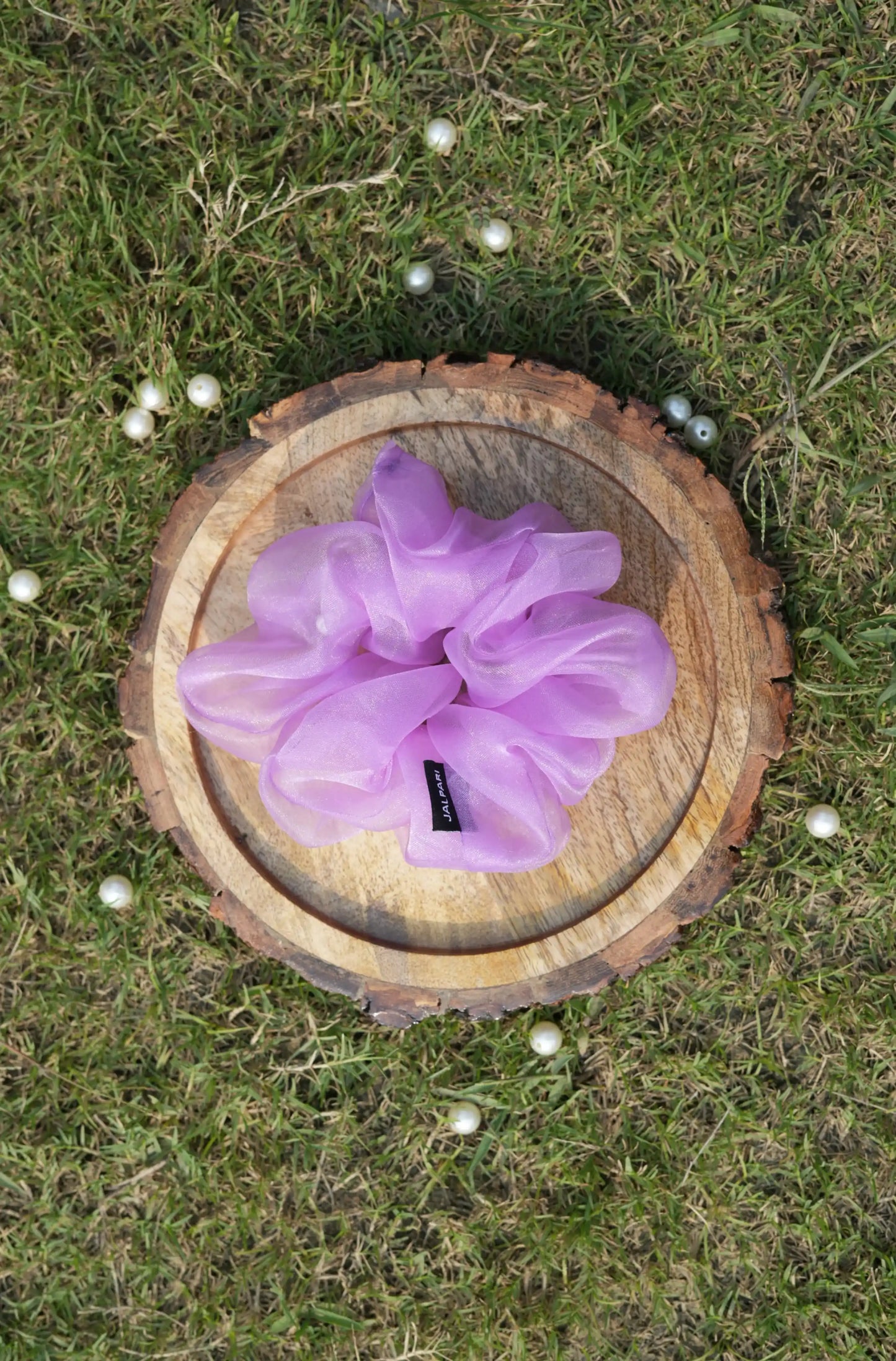 SCRUNCHIE |  LAVENDER COLOUR  | ORGANZA FABRIC