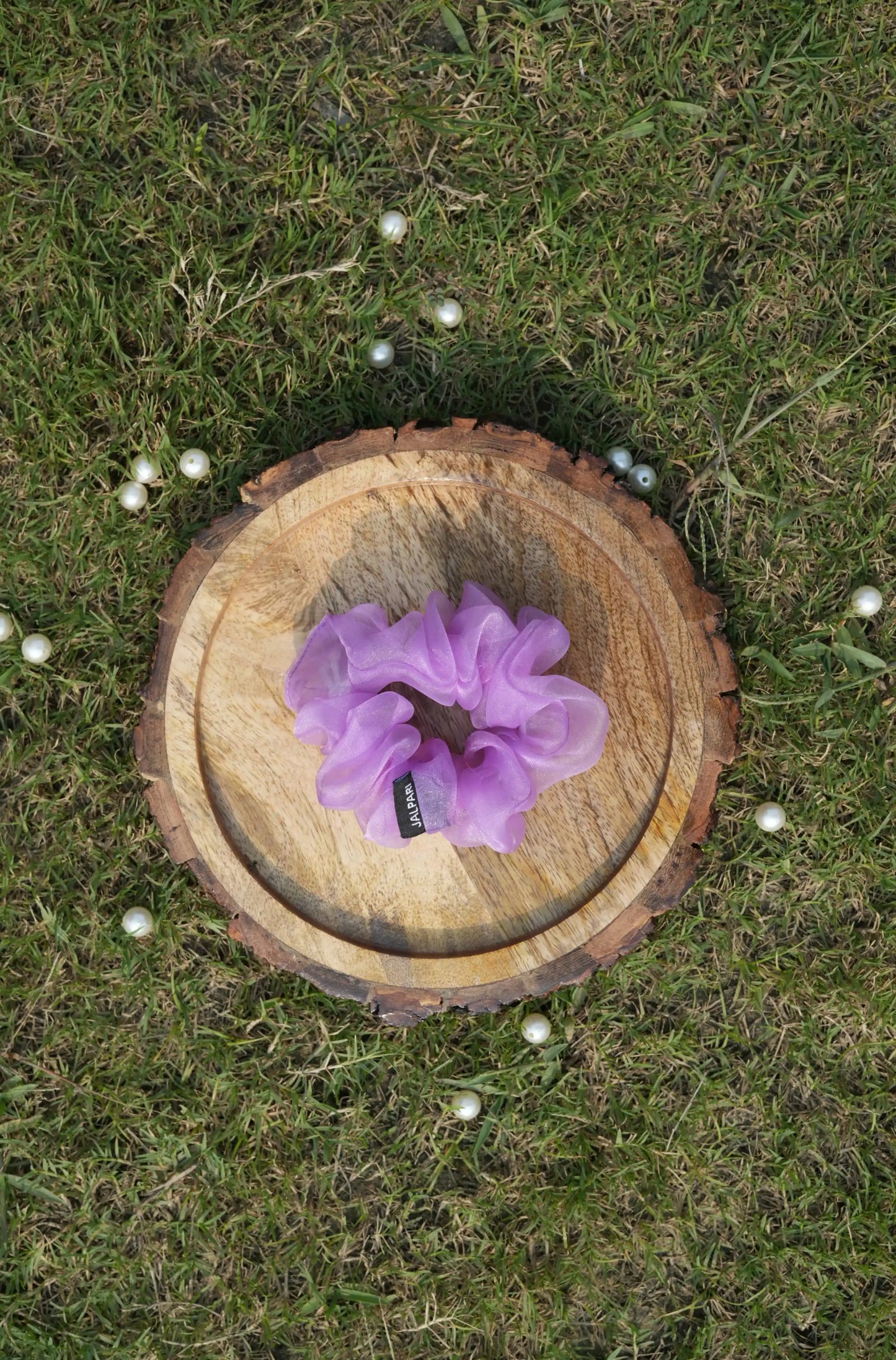 SCRUNCHIE |  LAVENDER COLOUR  | ORGANZA FABRIC