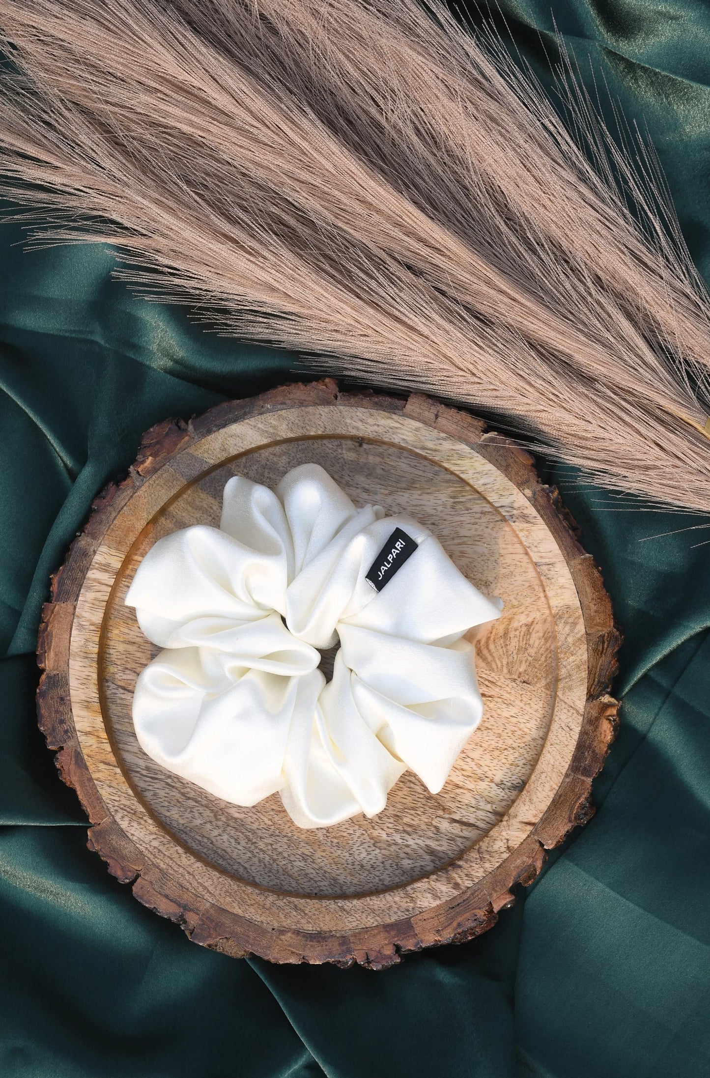 SCRUNCHIE |  OFF-WHITE COLOUR  | SATIN FABRIC