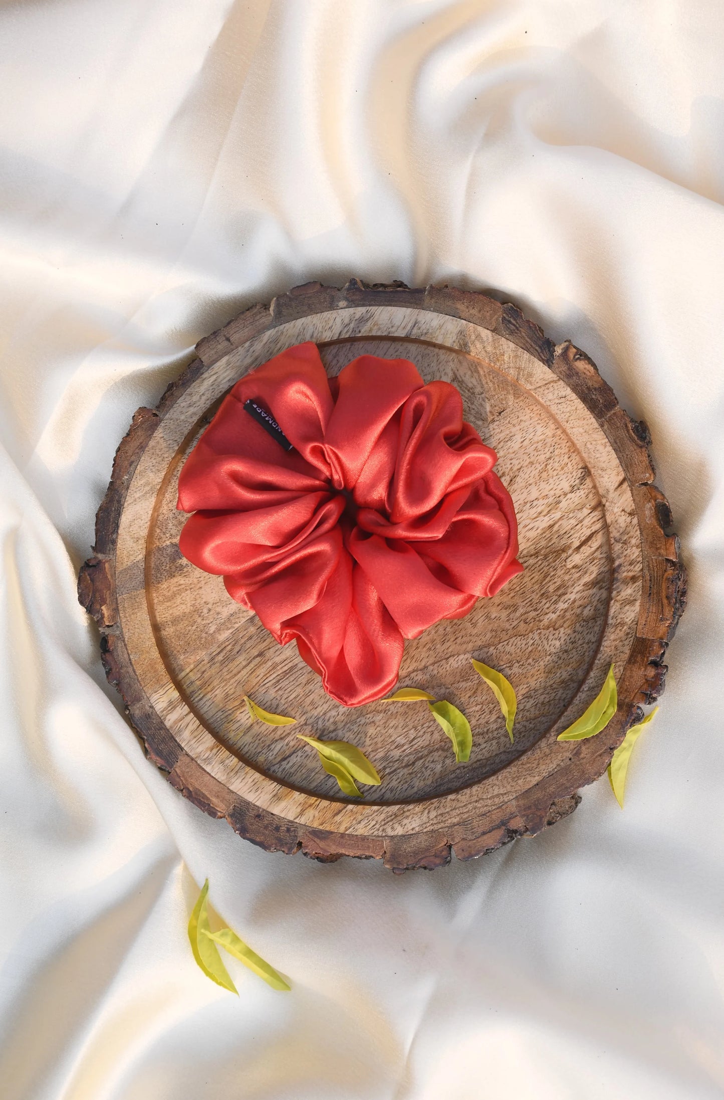 SCRUNCHIE |  RED COLOUR  | SATIN FABRIC
