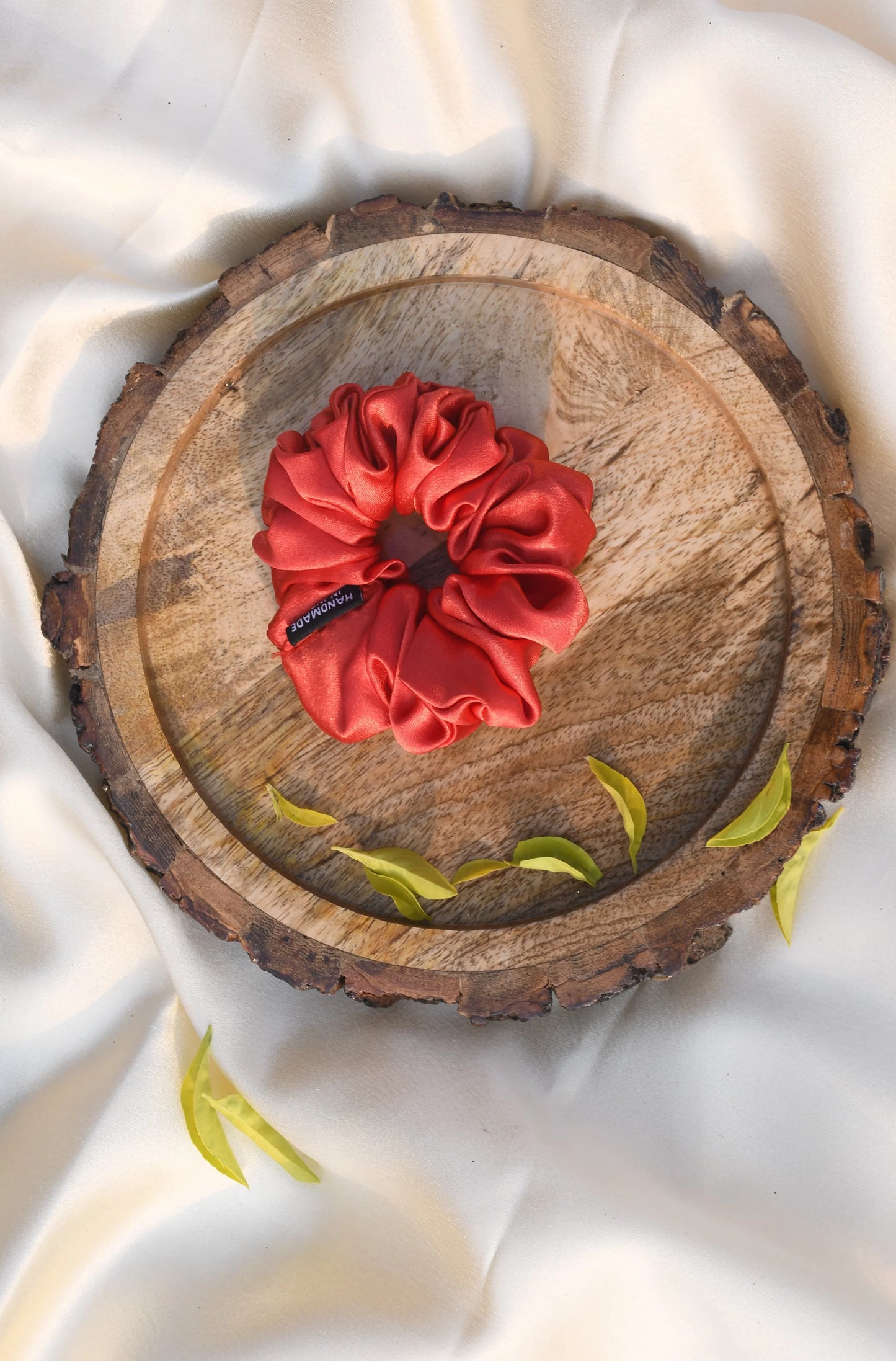SCRUNCHIE |  RED COLOUR  | SATIN FABRIC