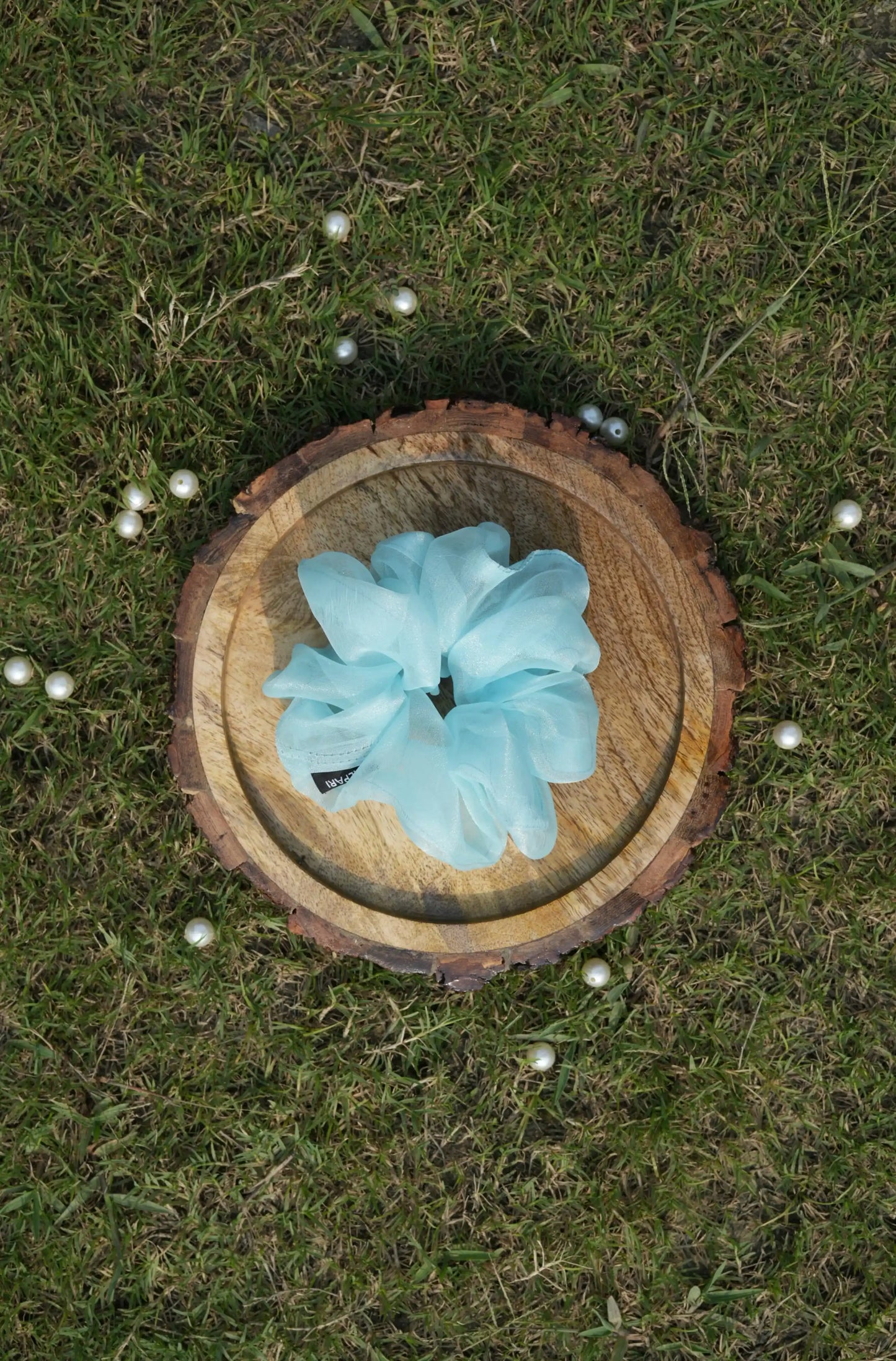 SCRUNCHIE |  SKY BLUE COLOUR  | ORGANZA FABRIC