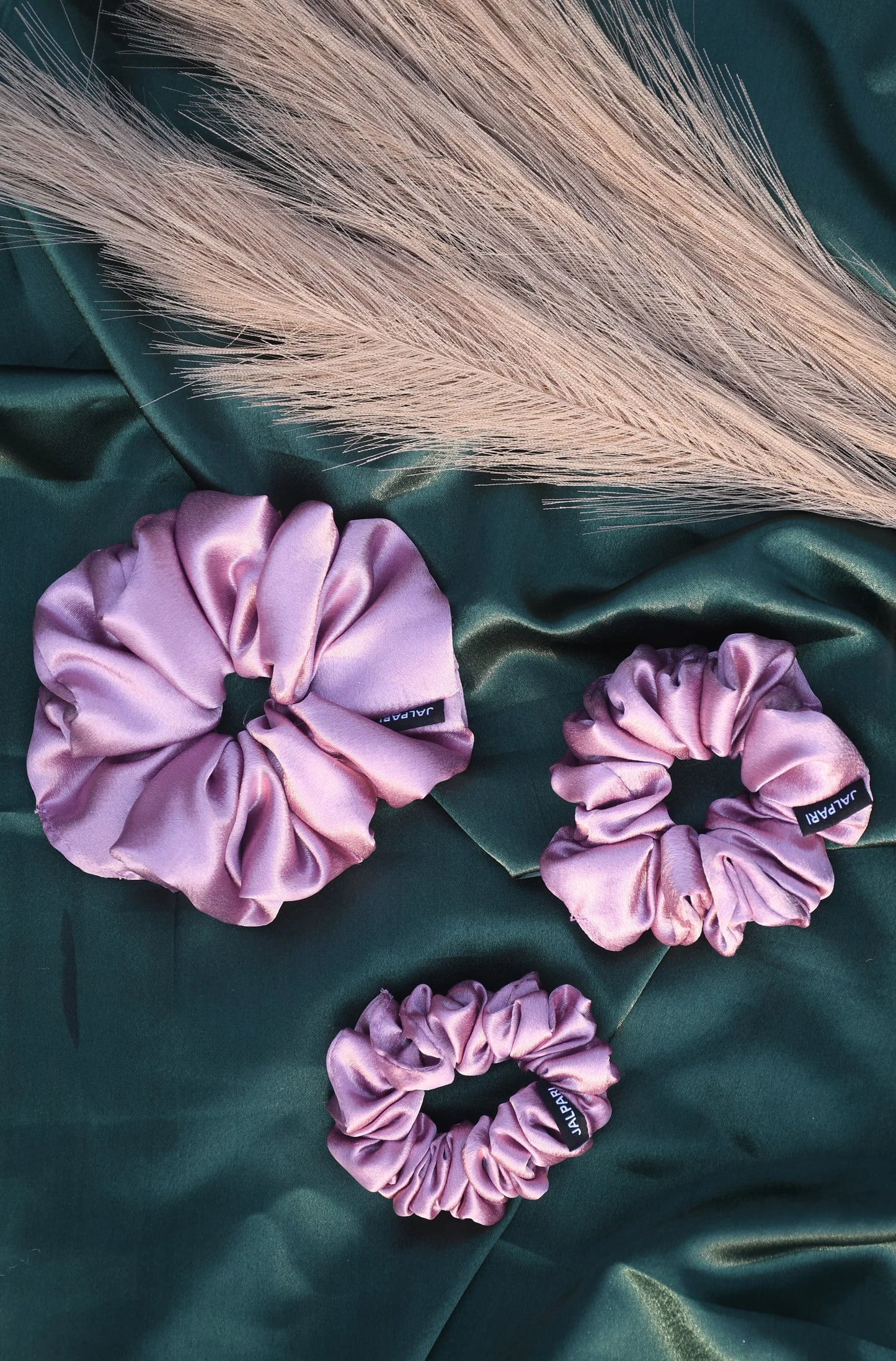 SCRUNCHIE |  SOFT LAVENDER COLOUR  | SATIN FABRIC