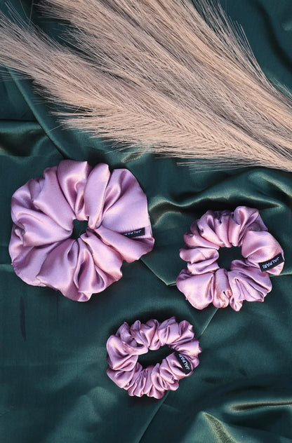SCRUNCHIE |  SOFT LAVENDER COLOUR  | SATIN FABRIC