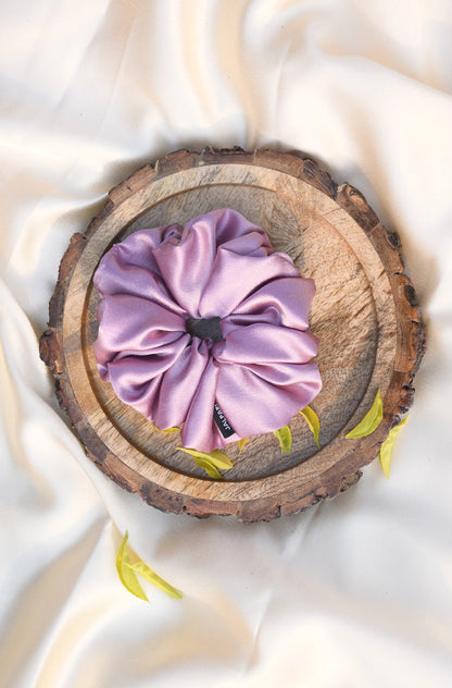 SCRUNCHIE |  SOFT LAVENDER COLOUR  | SATIN FABRIC