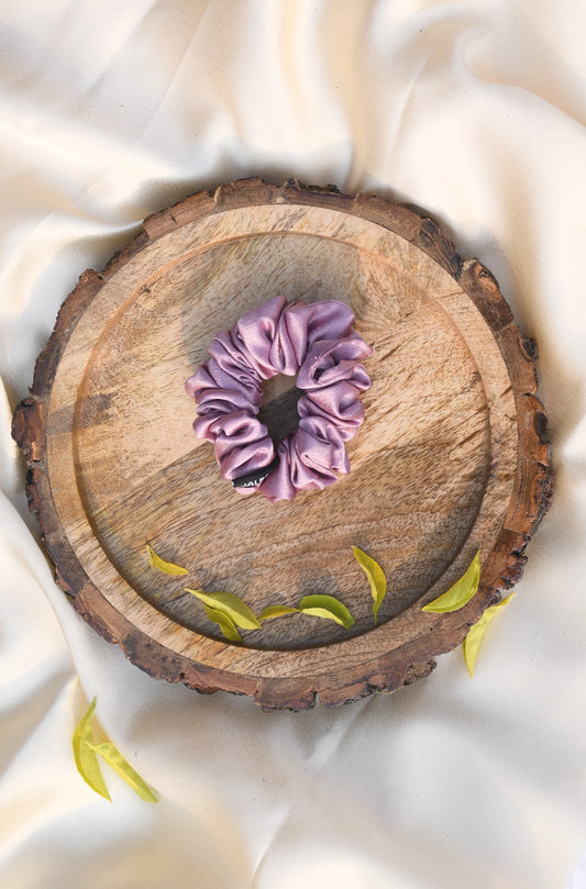 SCRUNCHIE |  SOFT LAVENDER COLOUR  | SATIN FABRIC