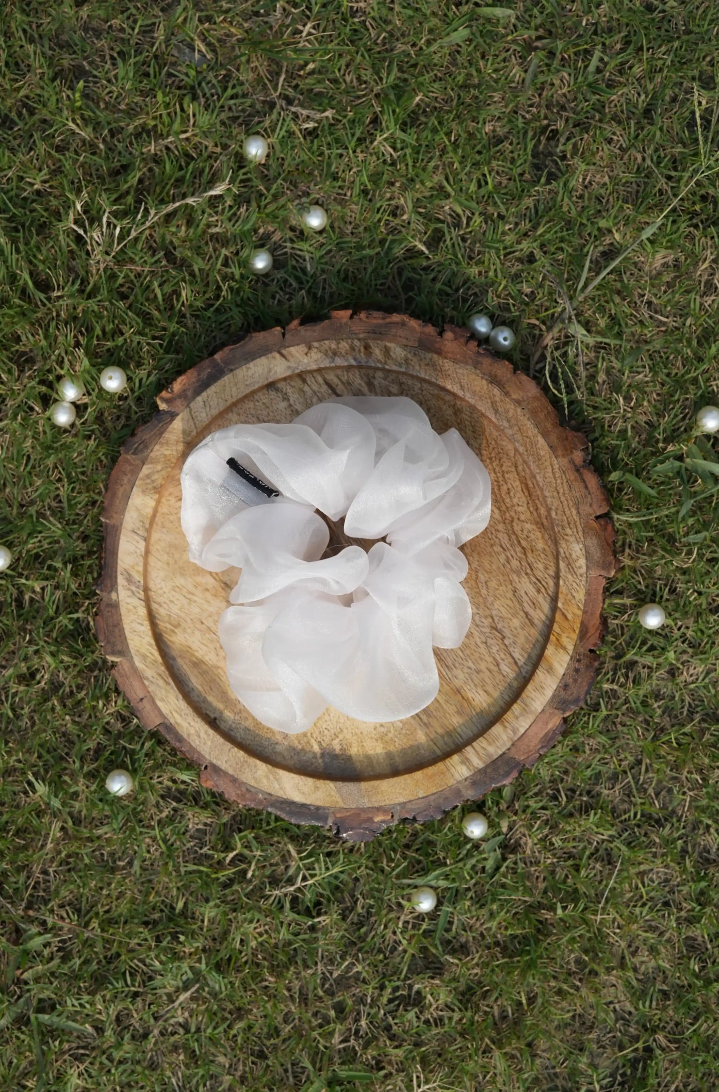 SCRUNCHIE | WHITE COLOUR  | ORGANZA FABRIC