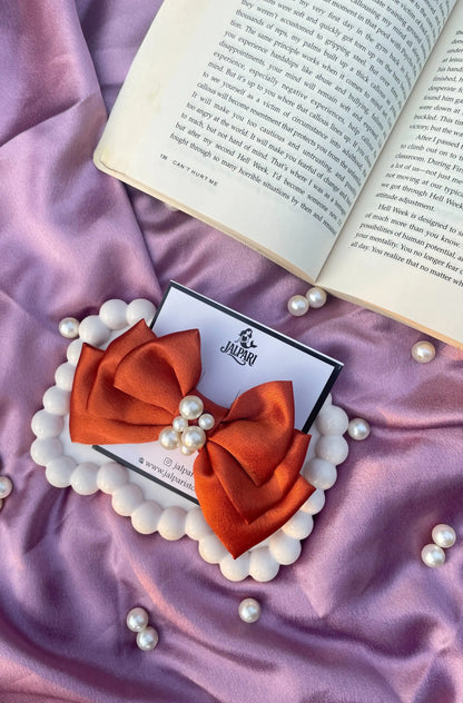 TRIPLE LAYER BOW | SATIN FABRIC