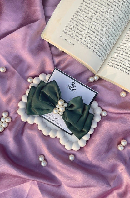 TRIPLE LAYER BOW | SATIN FABRIC