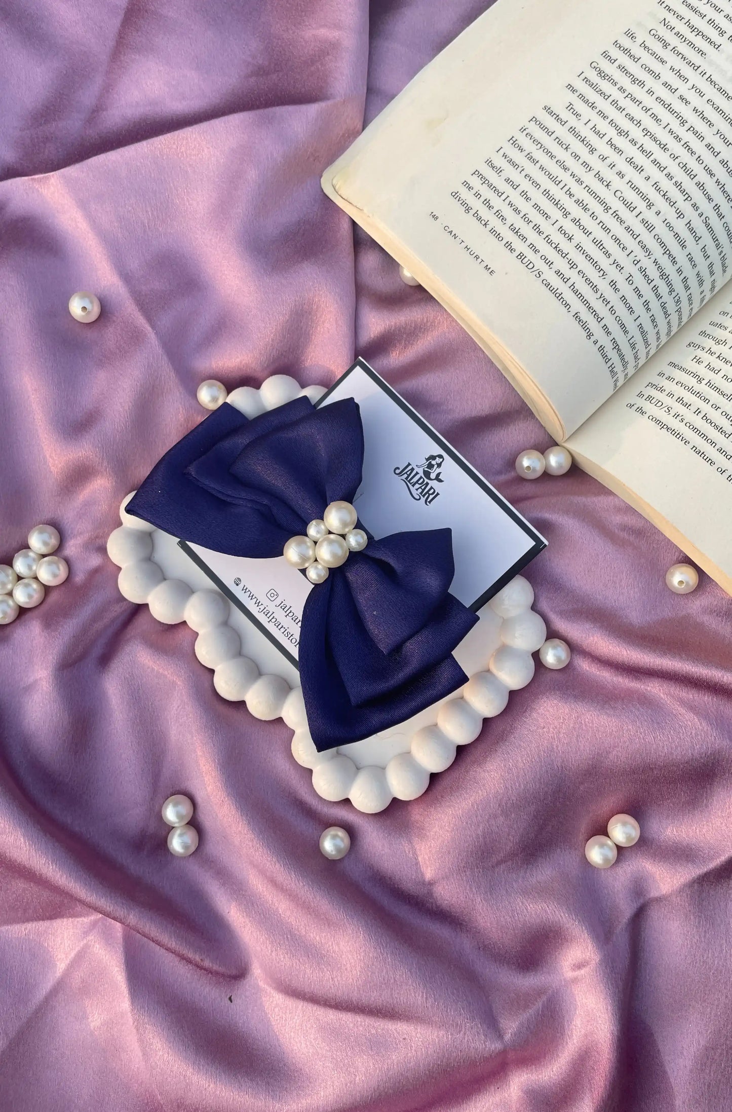 TRIPLE LAYER BOW | SATIN FABRIC
