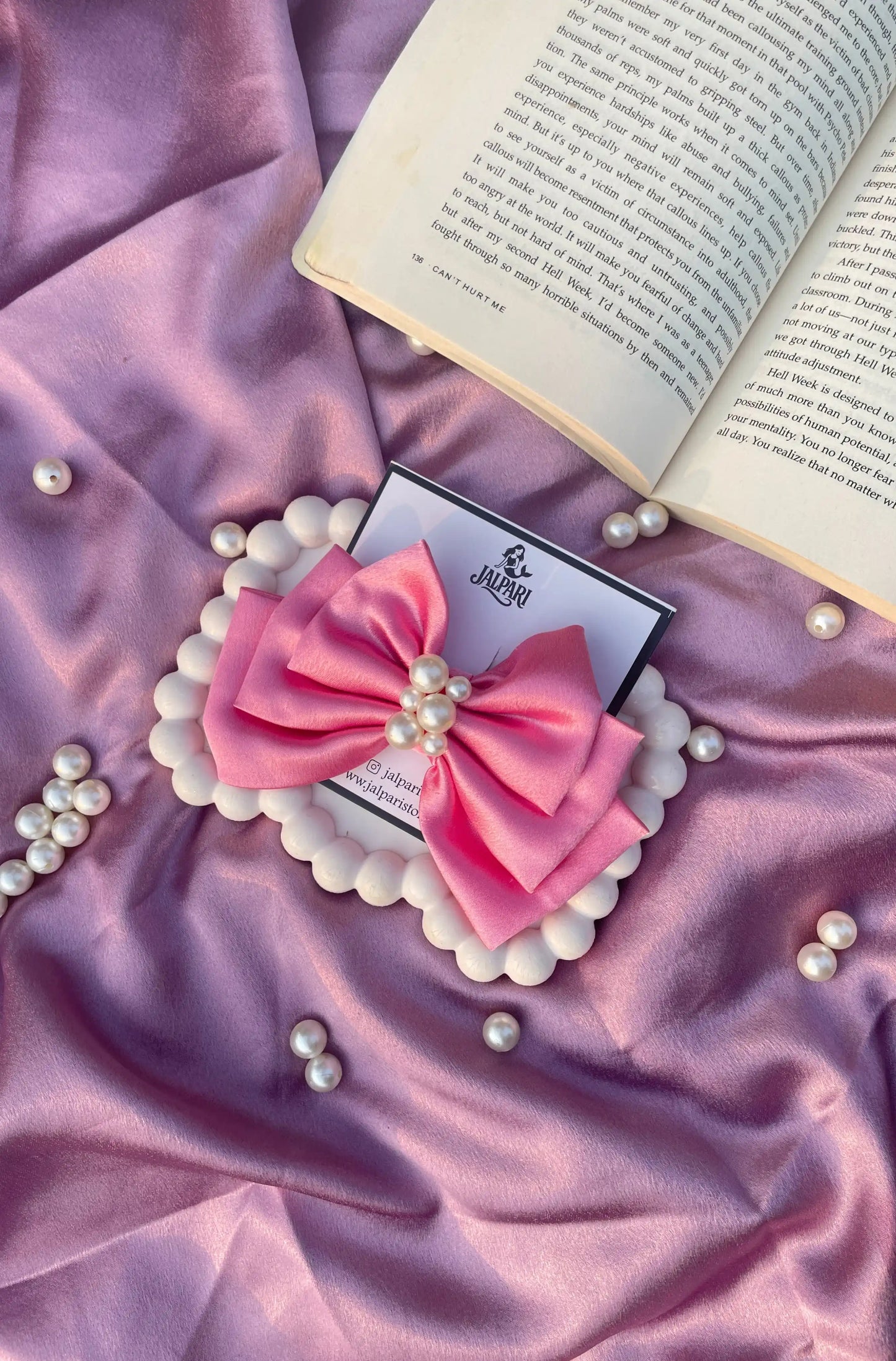 TRIPLE LAYER BOW | SATIN FABRIC