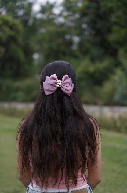 TRIPLE LAYER BOW | SATIN FABRIC