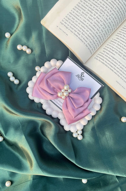 TRIPLE LAYER BOW | SATIN FABRIC