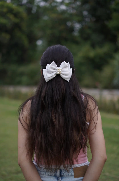 TRIPLE LAYER BOW | SATIN FABRIC