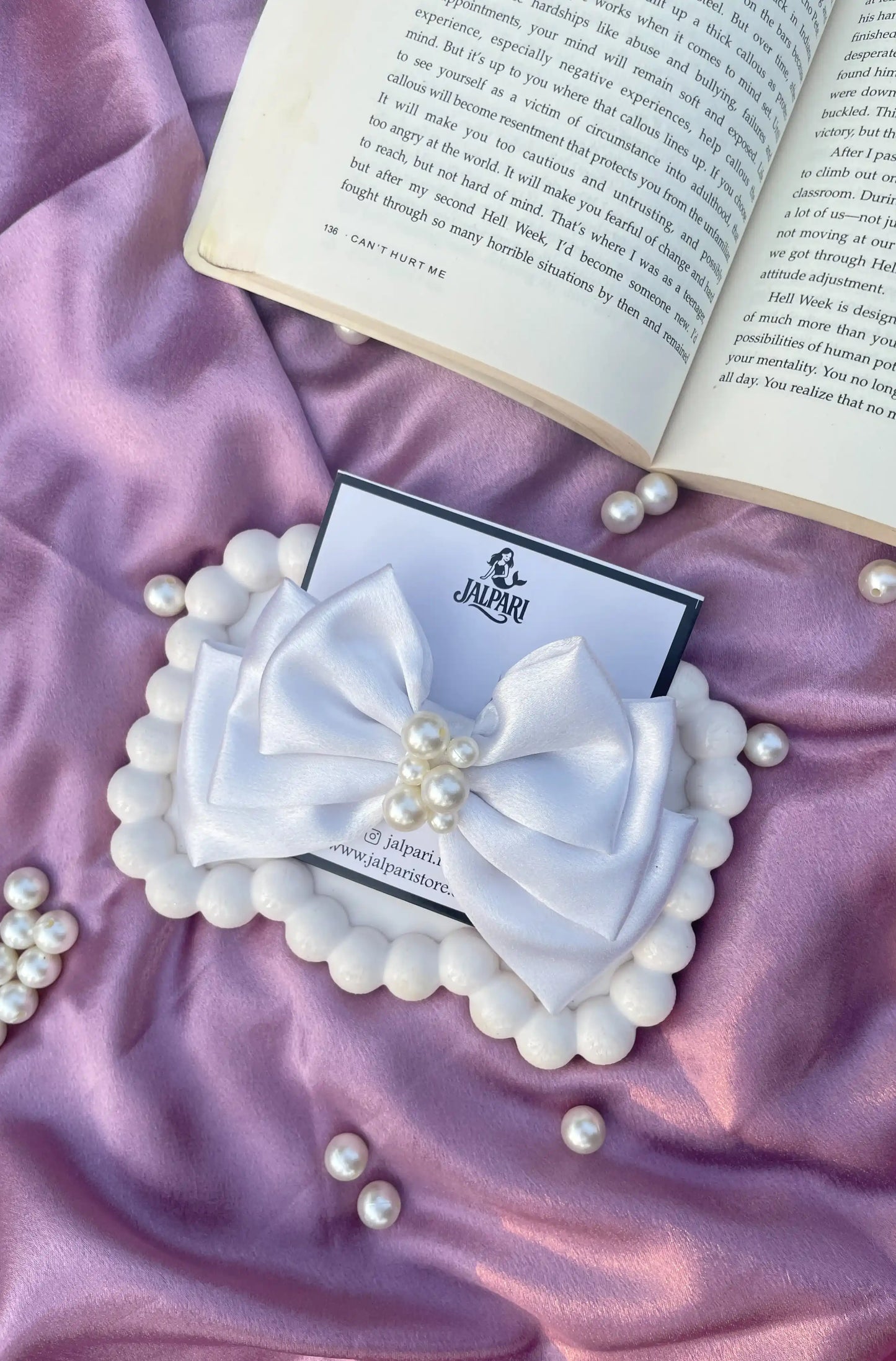 TRIPLE LAYER BOW | SATIN FABRIC
